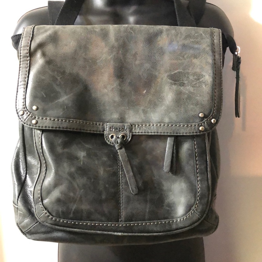 Over the shoulder leather bag